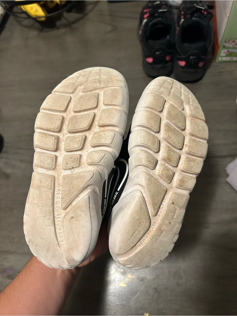 Nike Kids Black and White Slip-On Sneakers